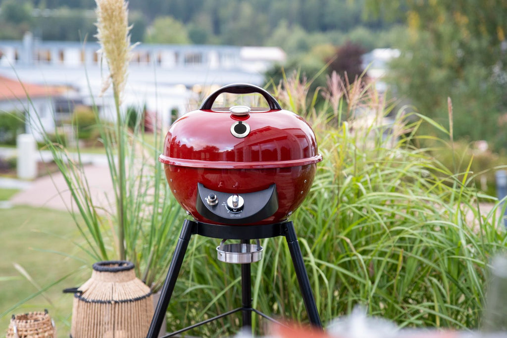 Sammenleggbar tripod på Kulegassgrill City 420 G SE Red