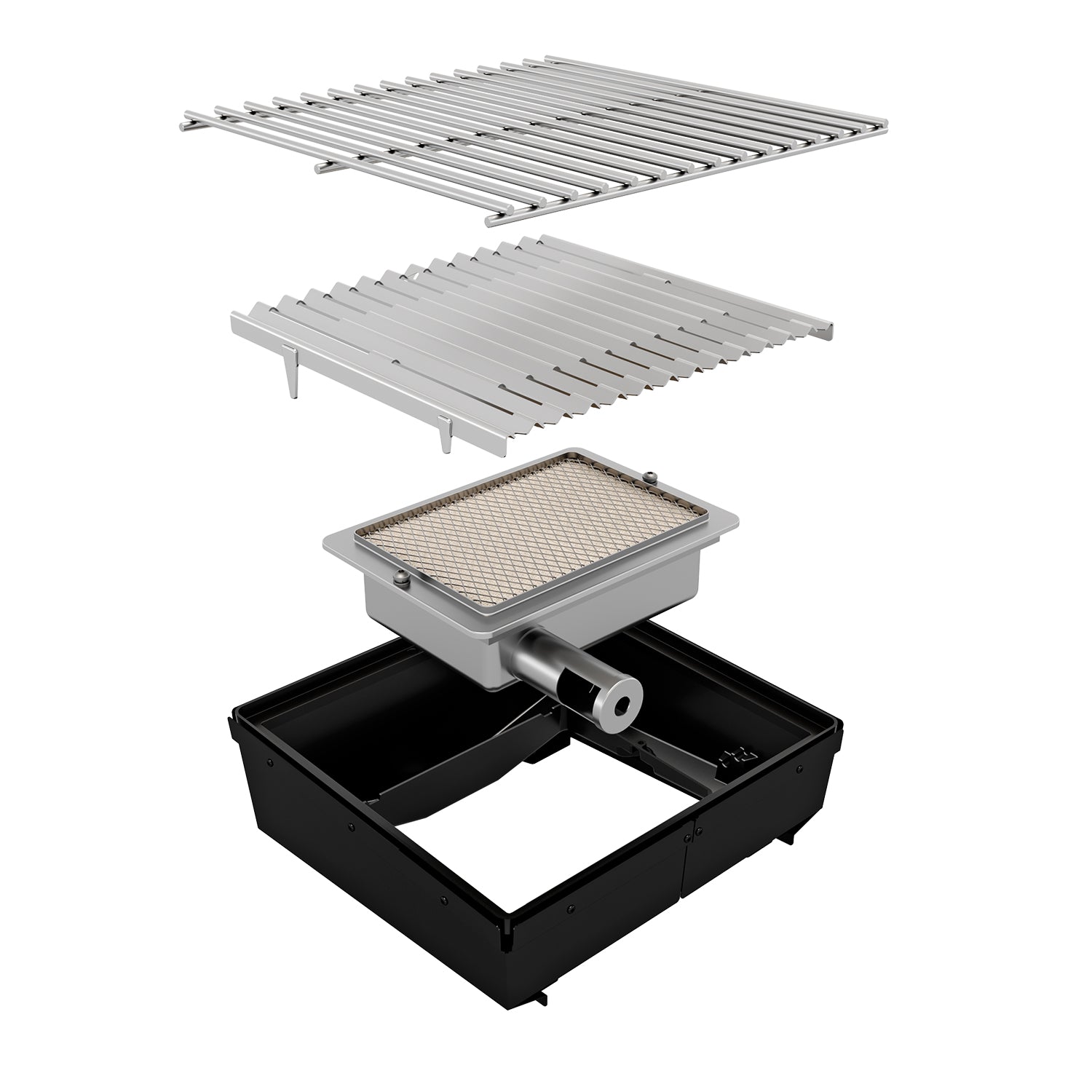 Oversikt over grillflate på Kulegassgrill Davos 570 G Pro BZ