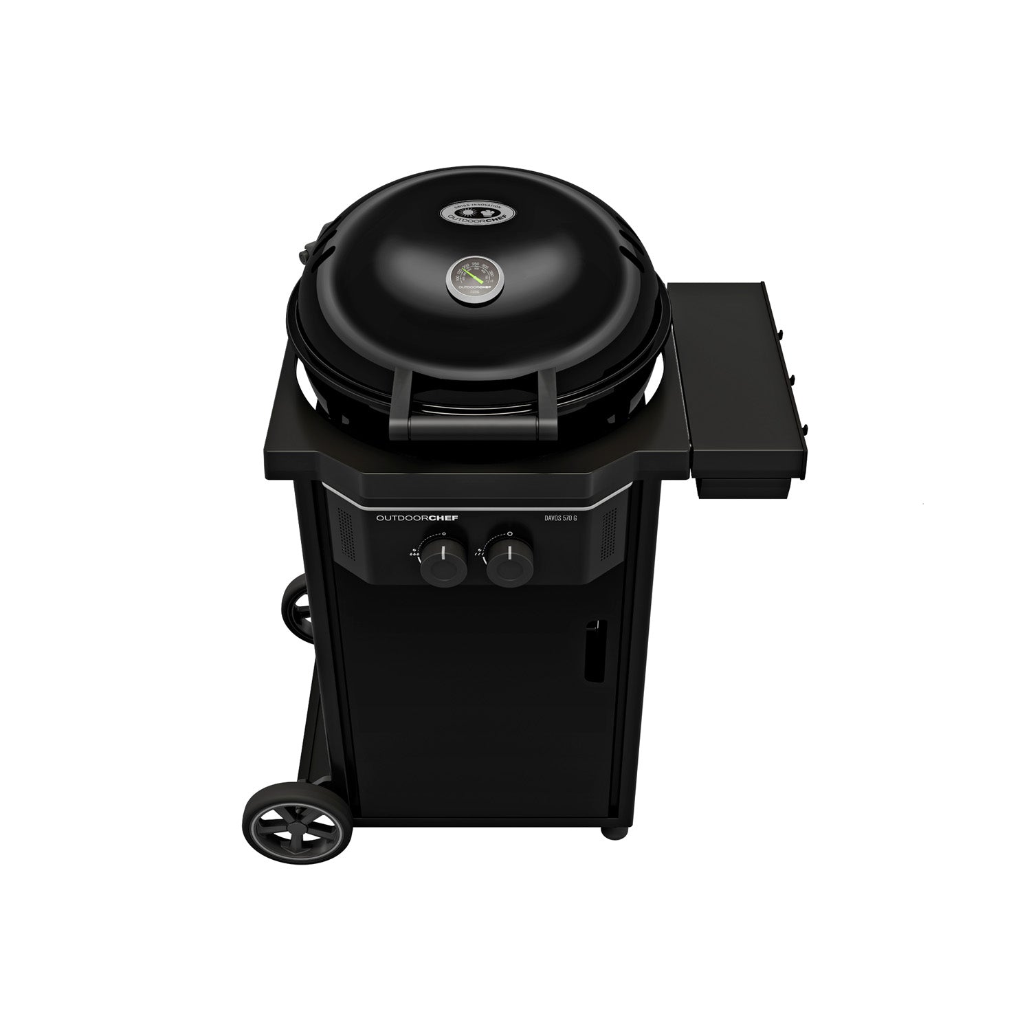 Detalj av brennere på Kulegassgrill Davos 570 G Pro 2 brennere 54 cm