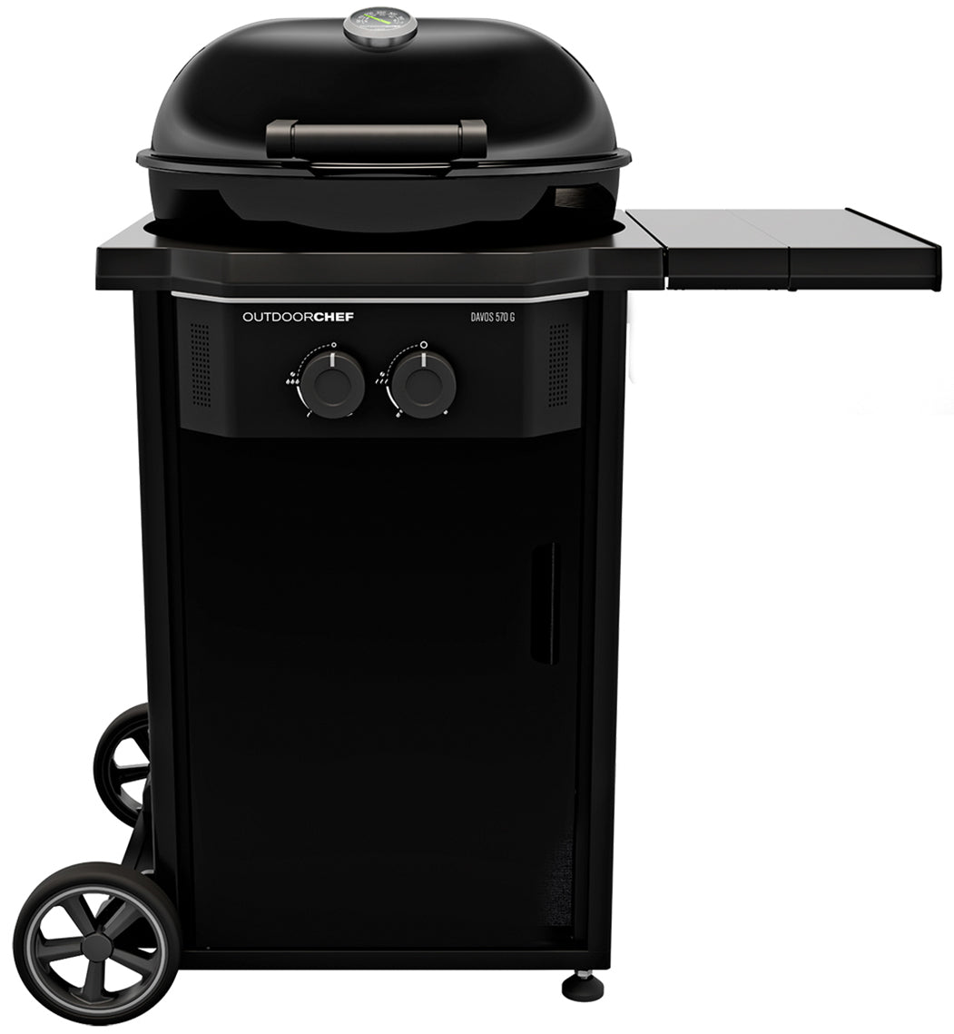 Kulegassgrill Davos 570 G Pro 2 brennere 54 cm front