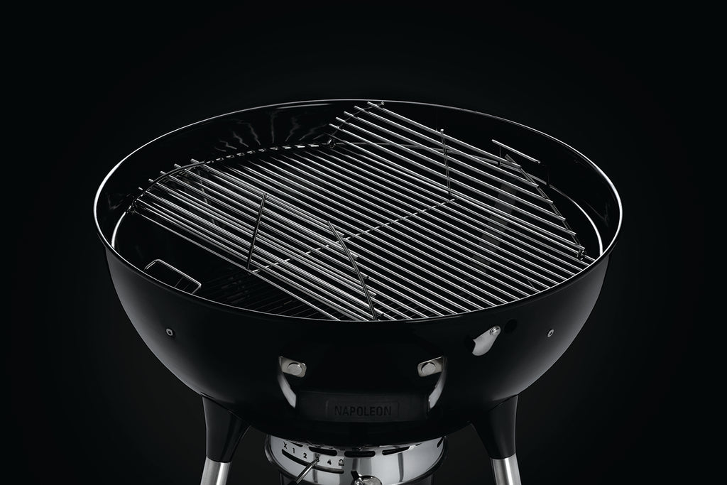 Sidevisning av Kulegrill 57 cm rustfritt stål rist - Napoleon