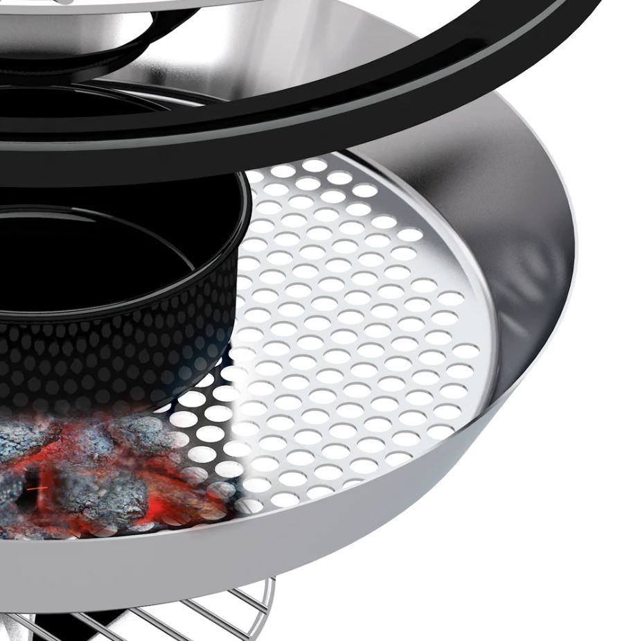 Montert Kulegrill Kensington 570 C kullgrill 54 cm svart