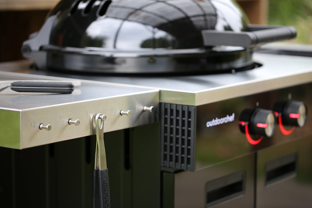 Sidebrenner på Kulegrill Lugano 570 G EVO II Plus med grillrist