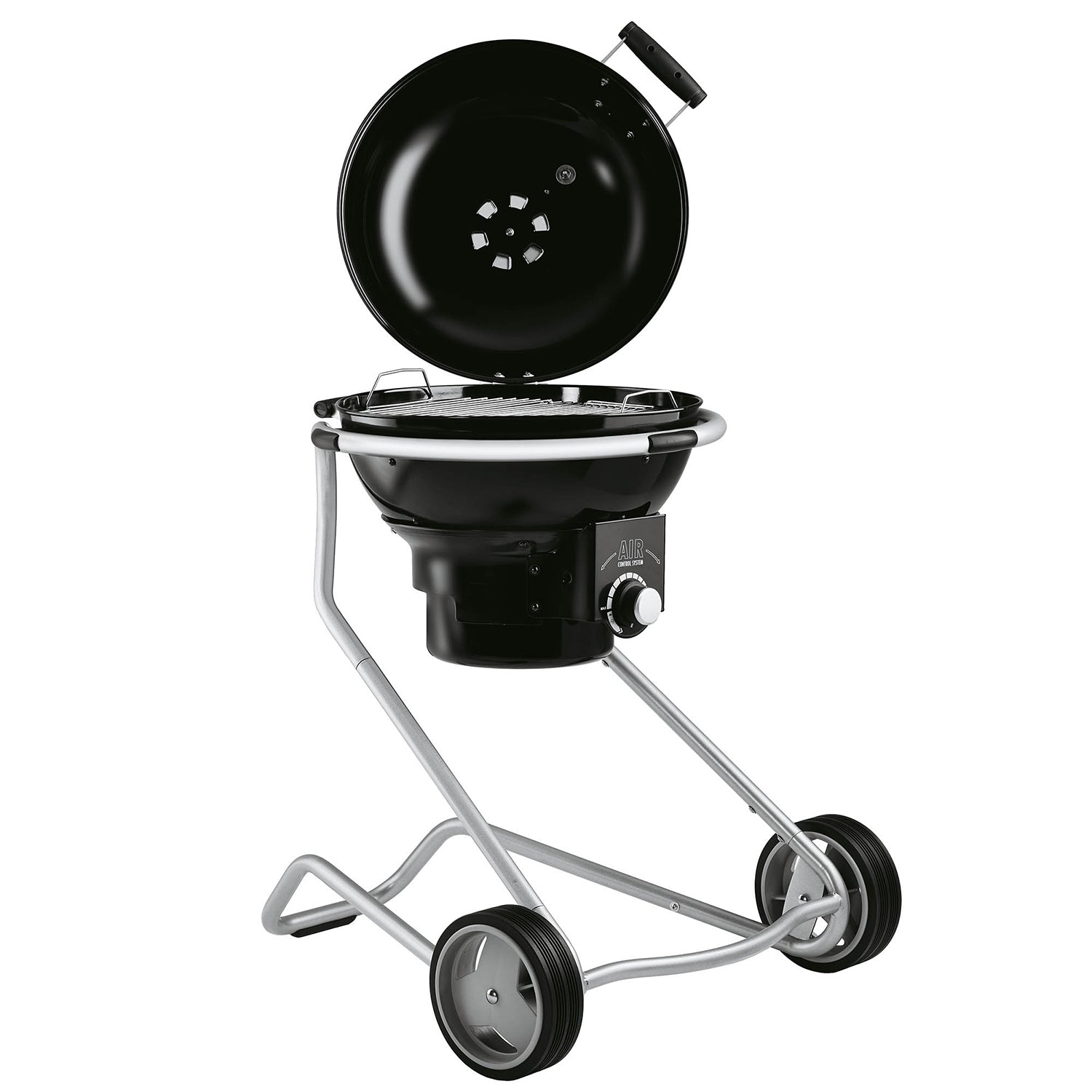 Bakside av Kulegrill No.1 F50 Air 50 cm rustfritt stål rist