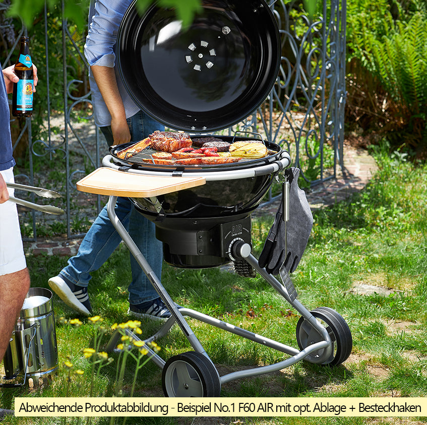 Thermometer integrert i lokket på Kulegrill No.1 F50 Air