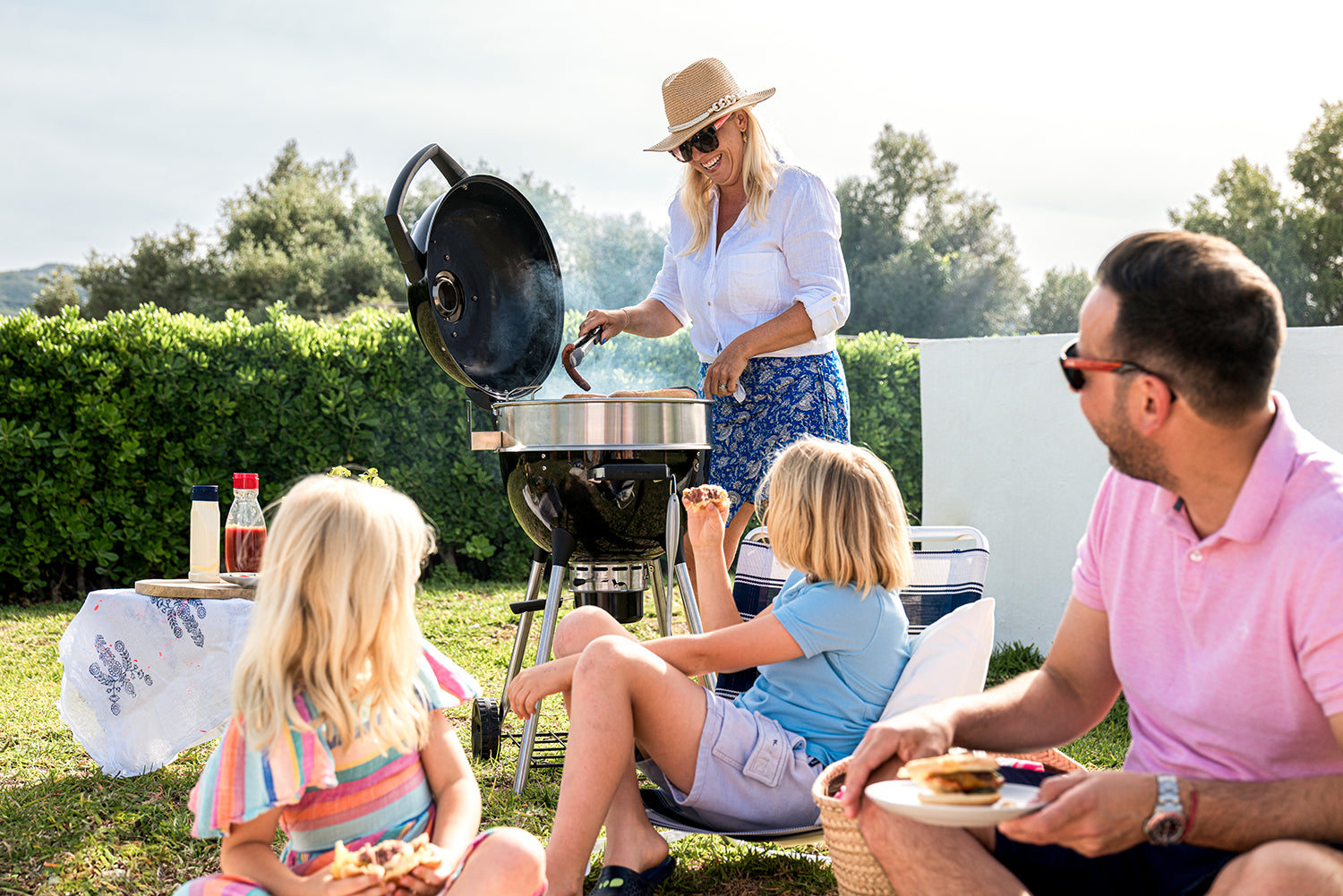 Lokkventil på Kulegrill PRO 47 cm med støpejernsrist