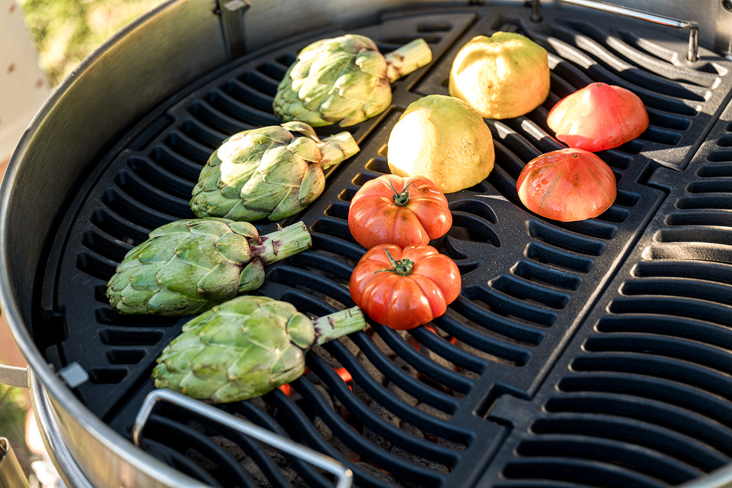 Kulegrill PRO 57 cm med støpejernsrist - komplett montert