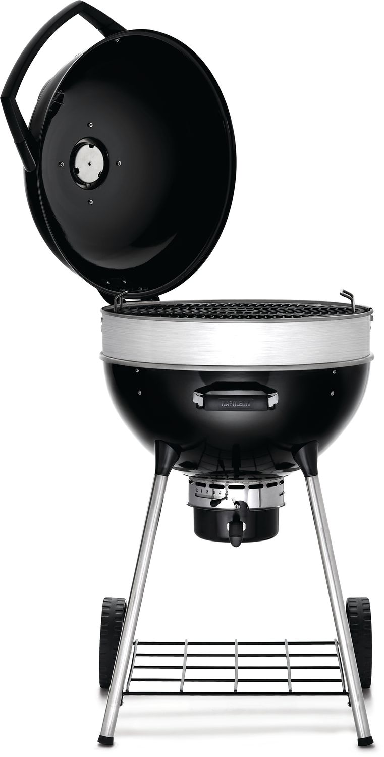 Kulegrill PRO 57 cm med støpejernsrist - bakside