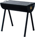 Kullgrill 20" Half Barrel rustfritt stål rist 75x50 cm - JOE´s Barbeque forfra