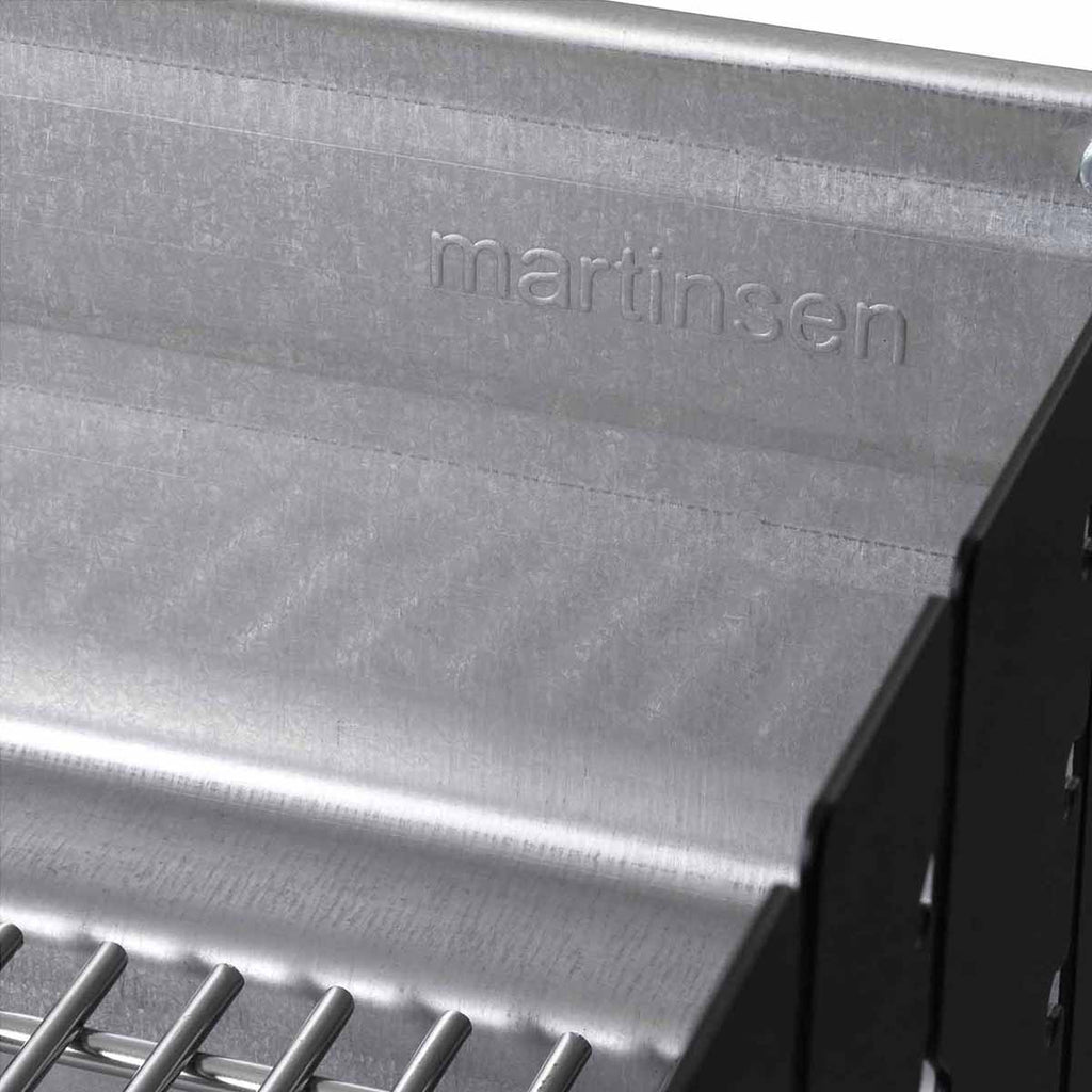 Kullgrill 5300 rustfritt stål rist 62x25 cm bakside