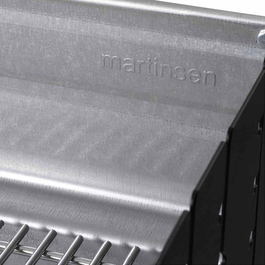 Kullgrill 7200 rustfritt stål rist 50x25 cm bakside