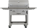Kullgrill Bison grillstasjon rustfritt stål 76x49 cm fra BULL forfra