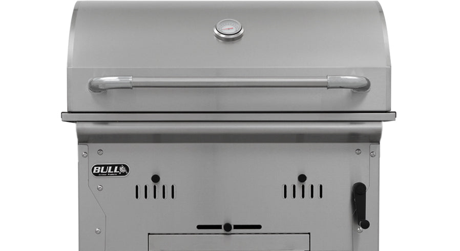 Kullgrill Bison innebygd grill rustfritt stål 76x49 cm forfra