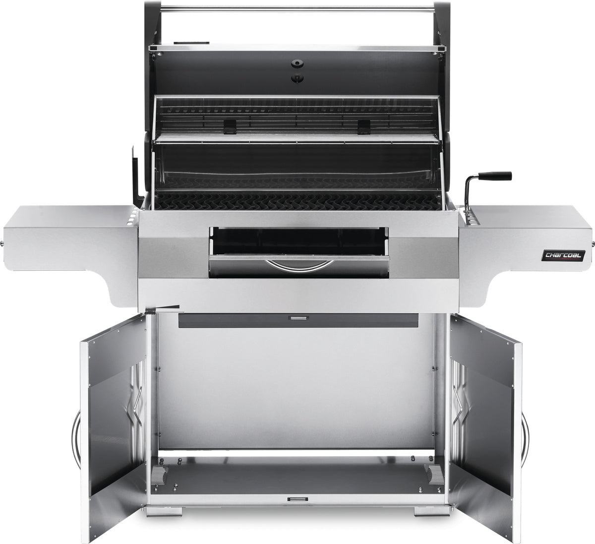 Kullgrill Charcoal Professional rustfritt stål grillstasjon detalj av grillrist