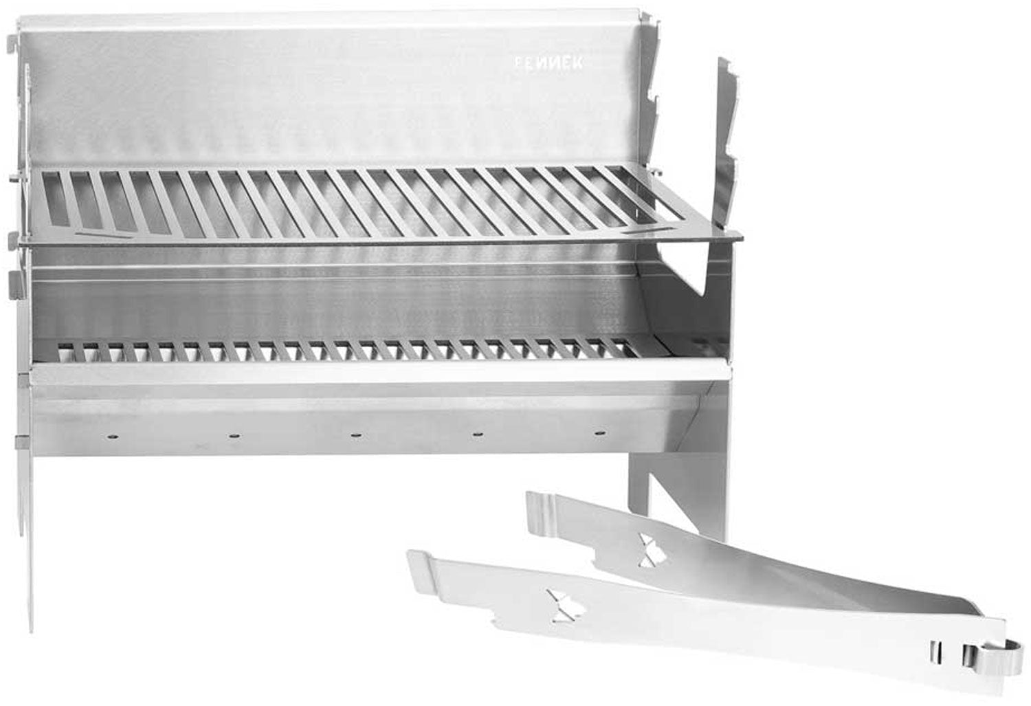 Kullgrill Fennek 2.0 kompakt rustfritt stål bakside