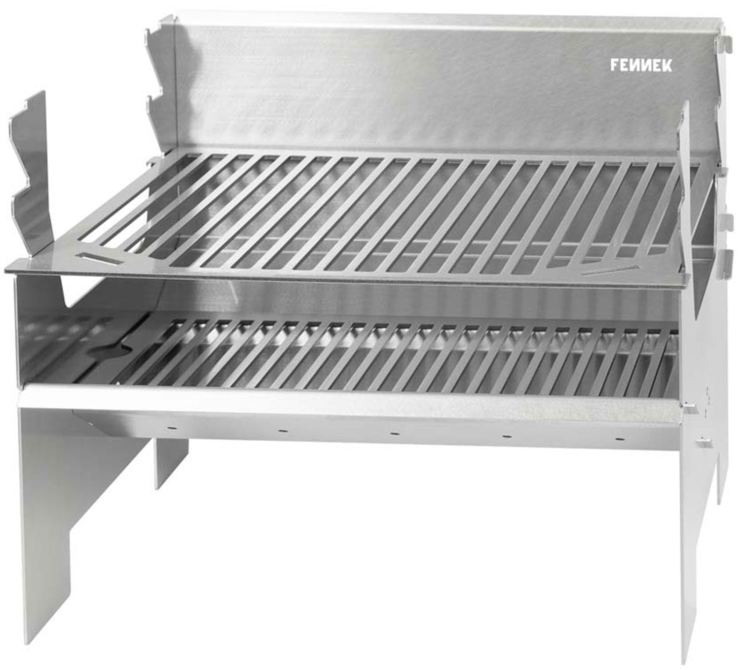 Kullgrill Fennek 2.0 kompakt rustfritt stål forfra