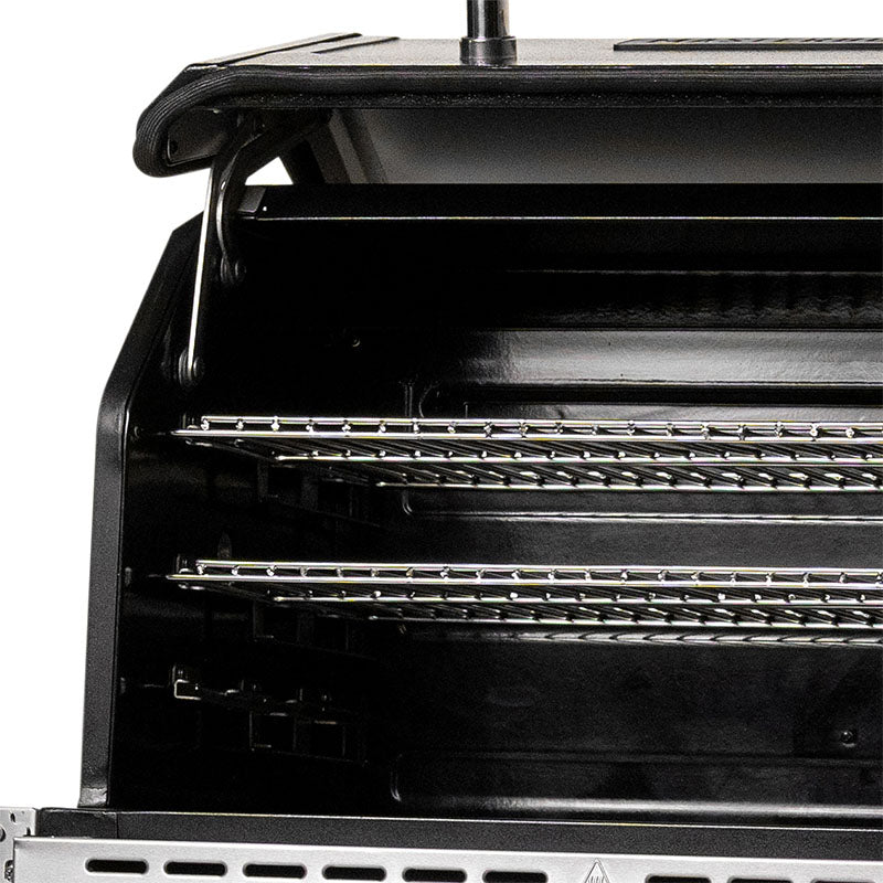 Nærbilde av grillrist på Kullgrill Gravity Series XT digital smoker Masterbuilt