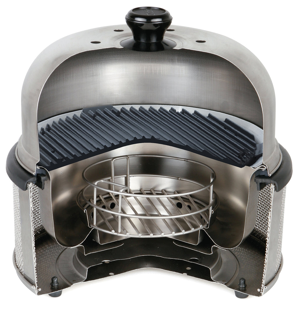 Kullgrill Premier AIR Deluxe portabel 28 cm håndtak