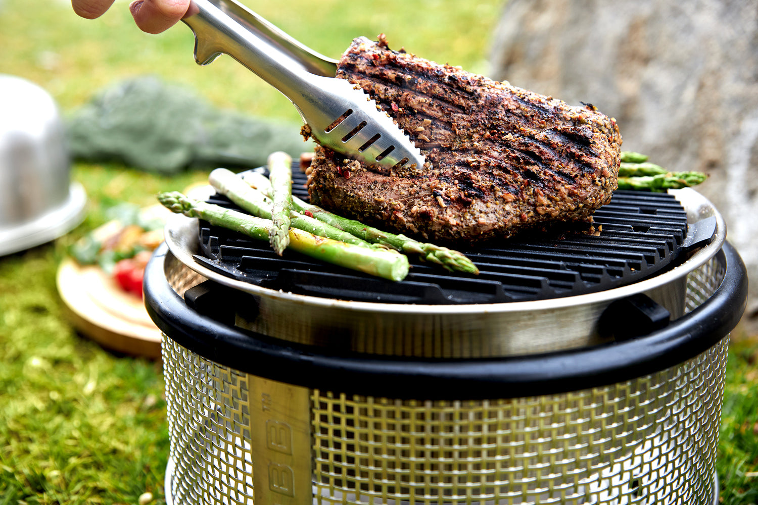 Kullgrill Premier AIR Deluxe portabel 28 cm montert