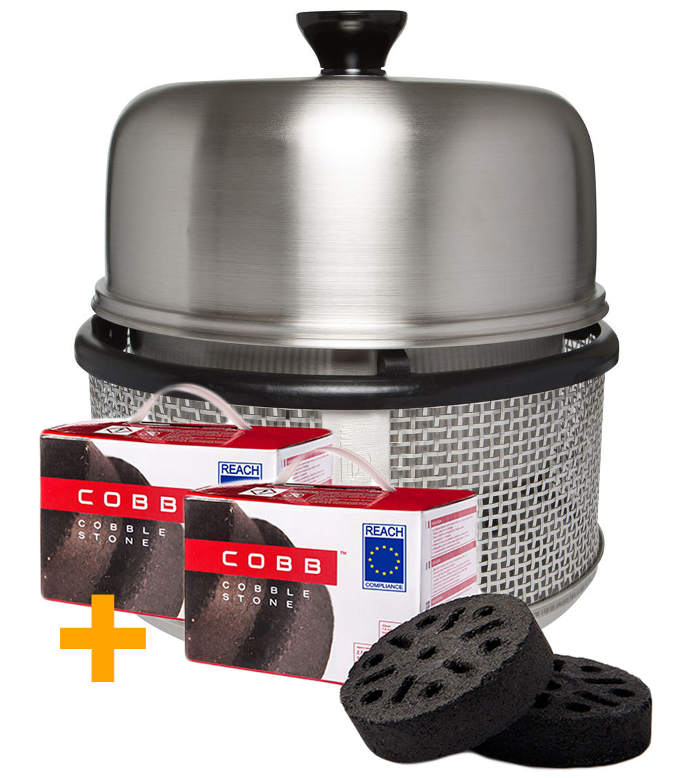 Kullgrill Premier PLUS bordgrill campinggrill med briketter - Cobb forfra