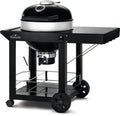 Kullgrill PRO-CART kulegrill 57 cm med vogn og støpejernsrist forfra