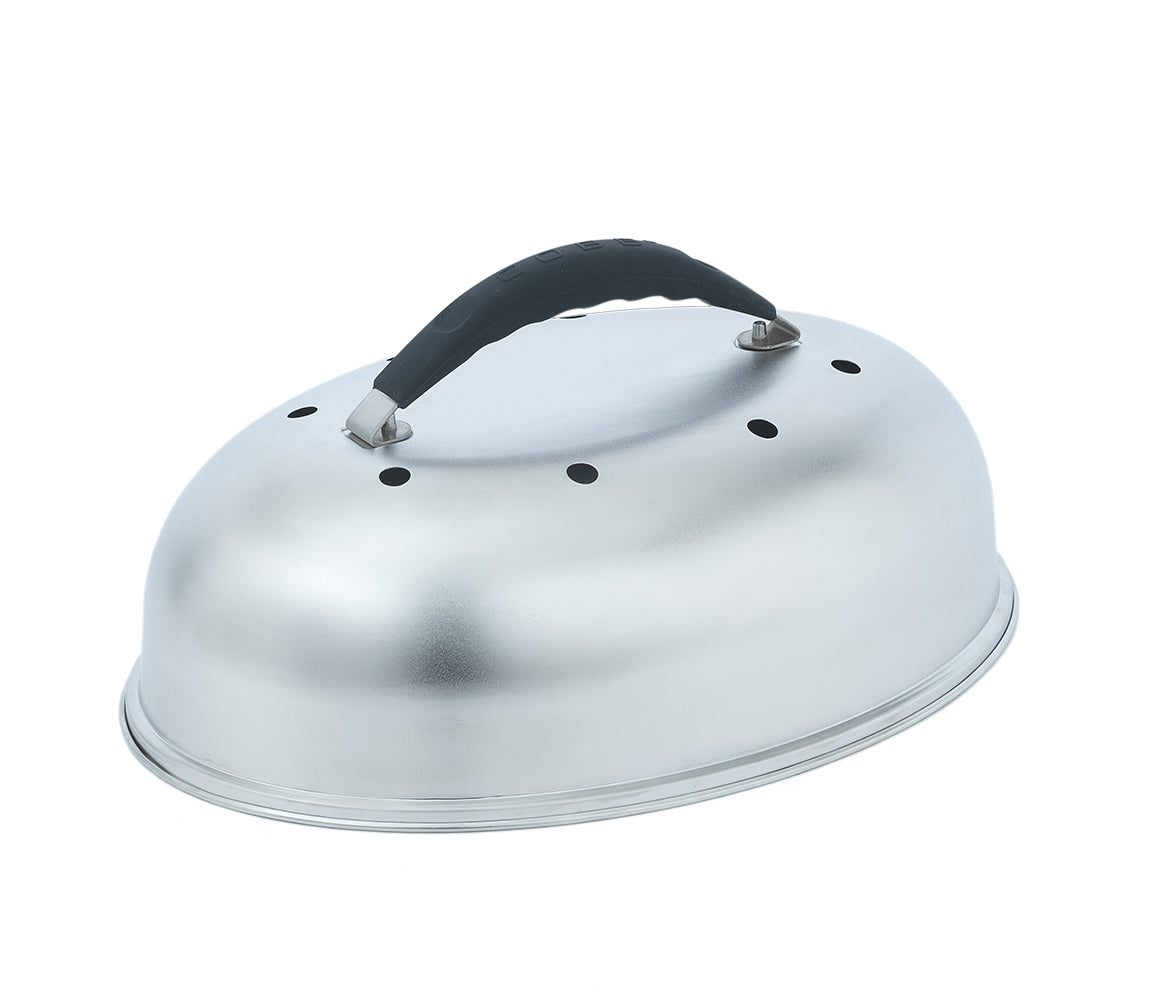 Nærbilde av isolert skall på Kullgrill Supreme Deluxe 2.0 oval 48x30 cm - Cobb