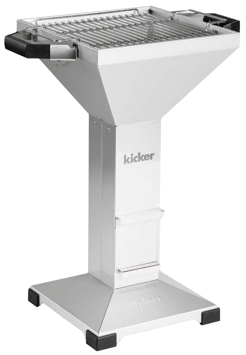 Kullgrill T3 rustfritt stål 42x42 cm kicker EDITION forfra