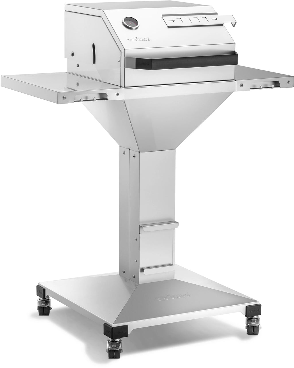 Kullgrill T30 grillstasjon 42x42 cm rustfritt stål forfra