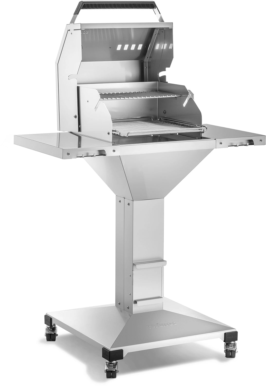 Kullgrill T30 grillstasjon 42x42 cm rustfritt stål bakside