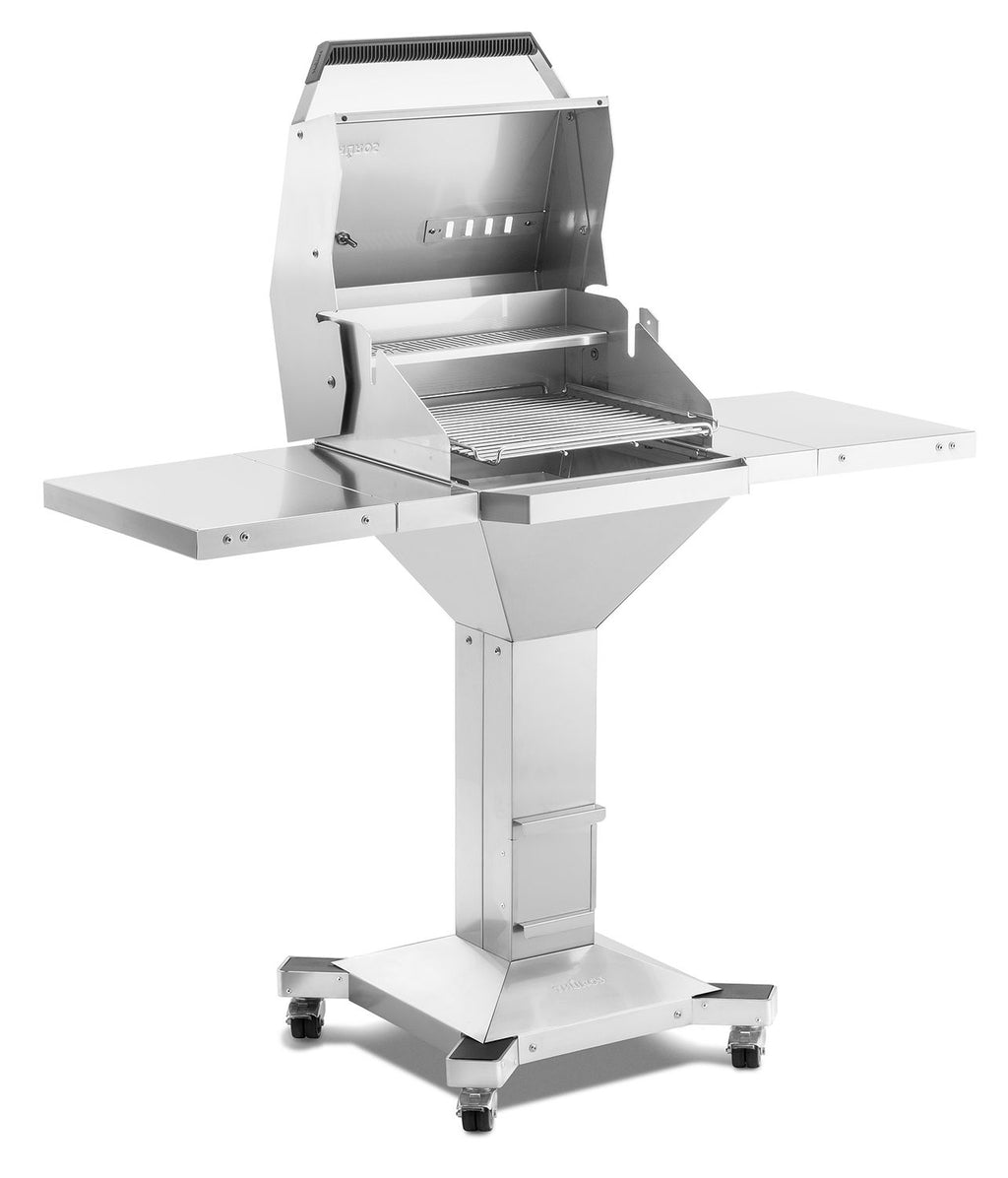 Kullgrill T300 grillstasjon 42x42 cm rustfritt stål bakside