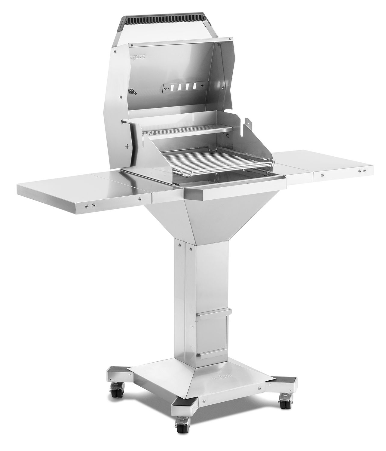 Kullgrill T300 grillstasjon 42x42 cm rustfritt stål bakside