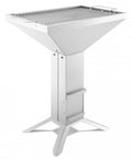 Kullgrill T4-4F rustfritt stål 40x60 cm med 4 ben forfra