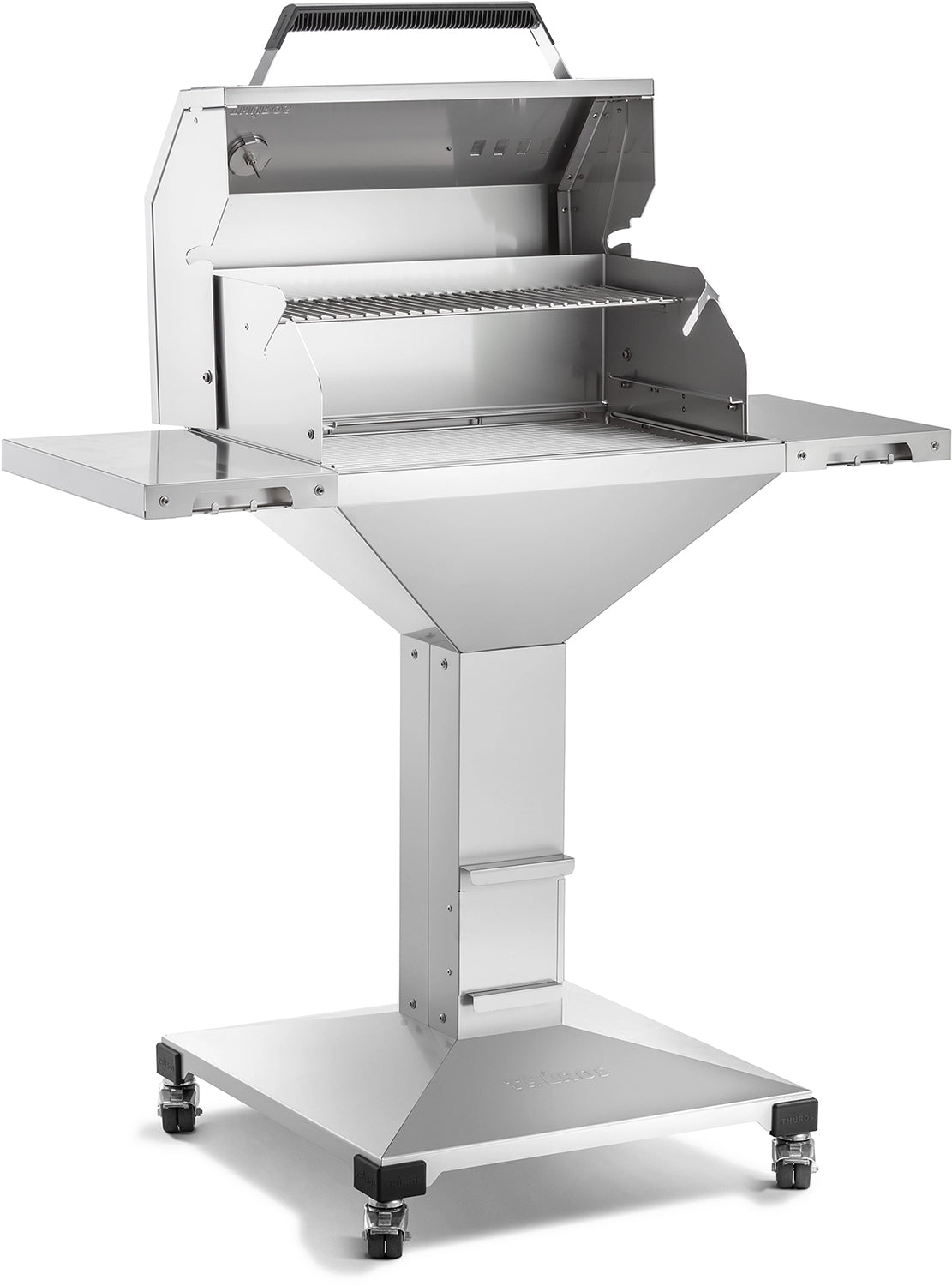 Kullgrill T40 grillstasjon 40x60 cm rustfritt stål Thüros bakside