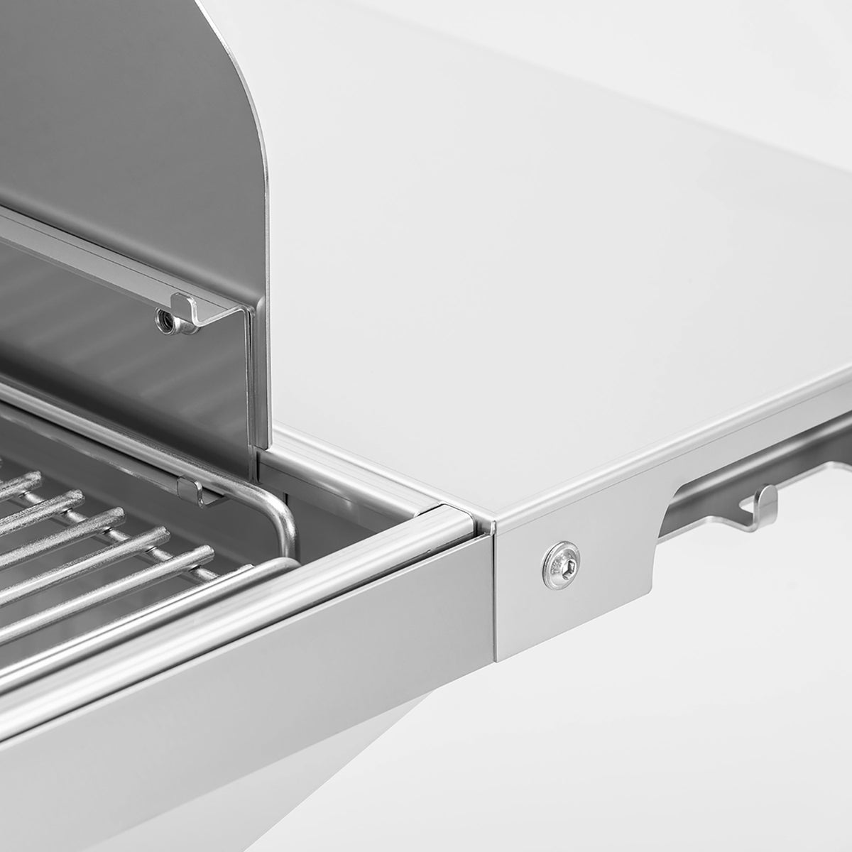 Kullgrill T40 grillstasjon 40x60 cm rustfritt stål Thüros nærbilde av grillrist