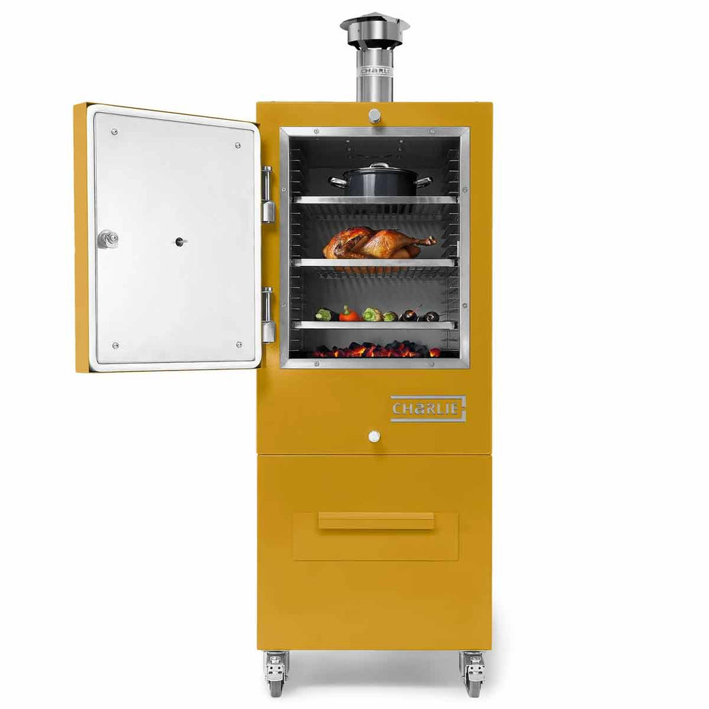 Bakside av Kullovn Oven 9 nivåer rustfritt stål Honeycomb - Charlie Oven
