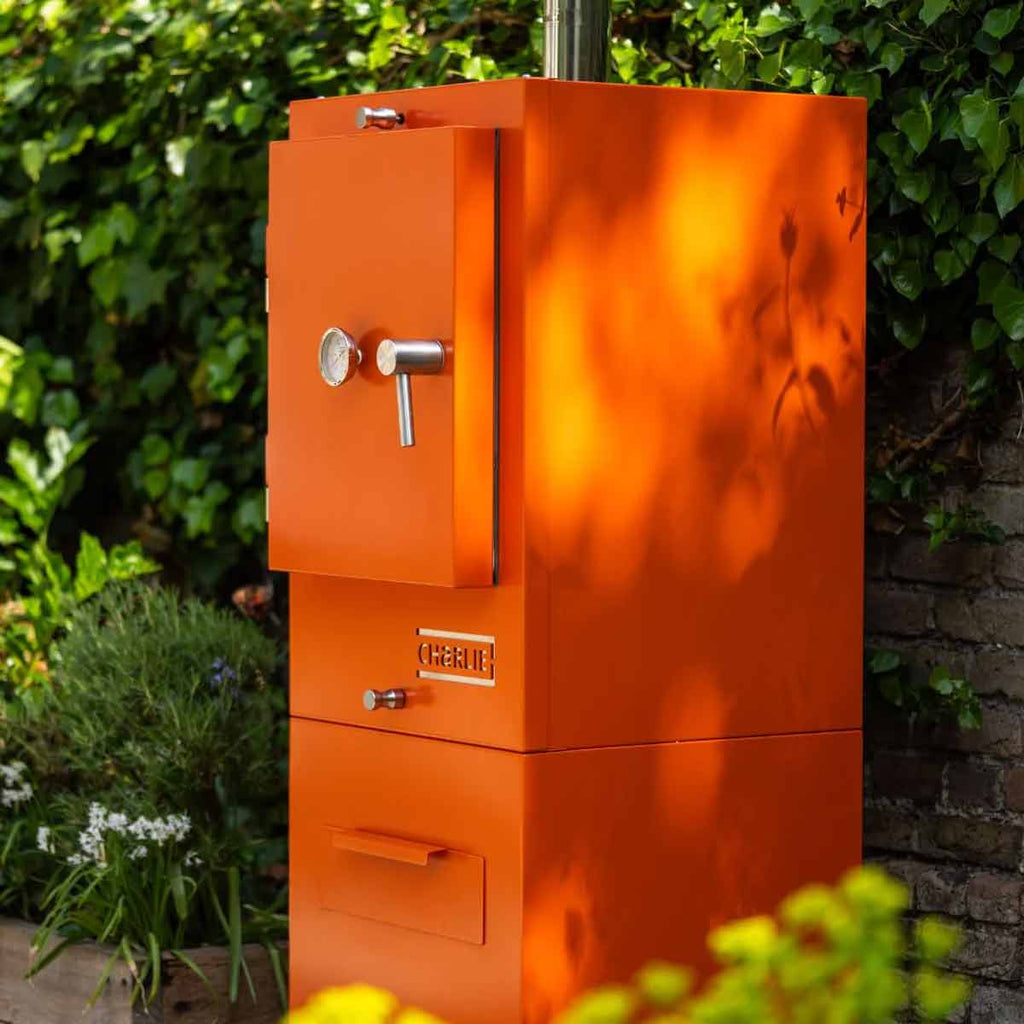 Detaljbilde av kullovn med 9 nivåer Saffron - Charlie Oven