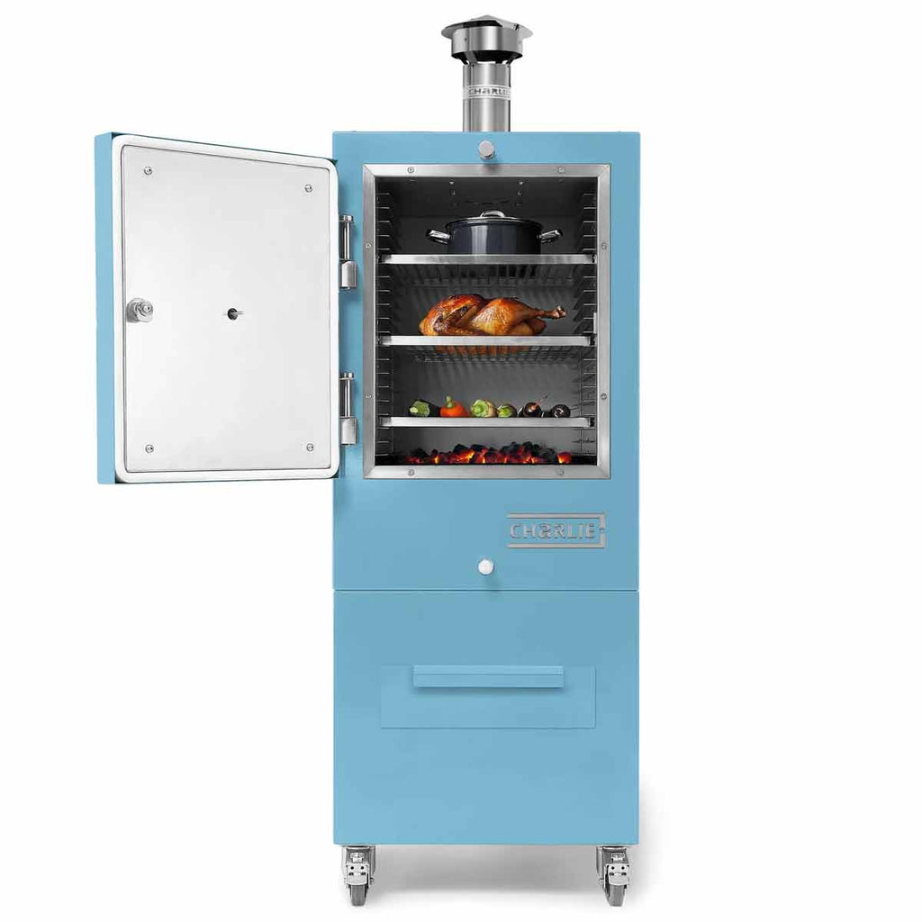 Kullovn Oven Blue Marlin 9 nivåer rustfritt stål - Charlie Oven bakside