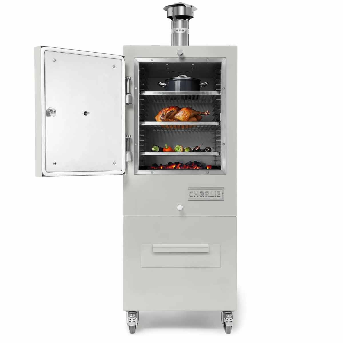 Kullovn Truffle 9 nivåer rustfritt stål - Charlie Oven bakside
