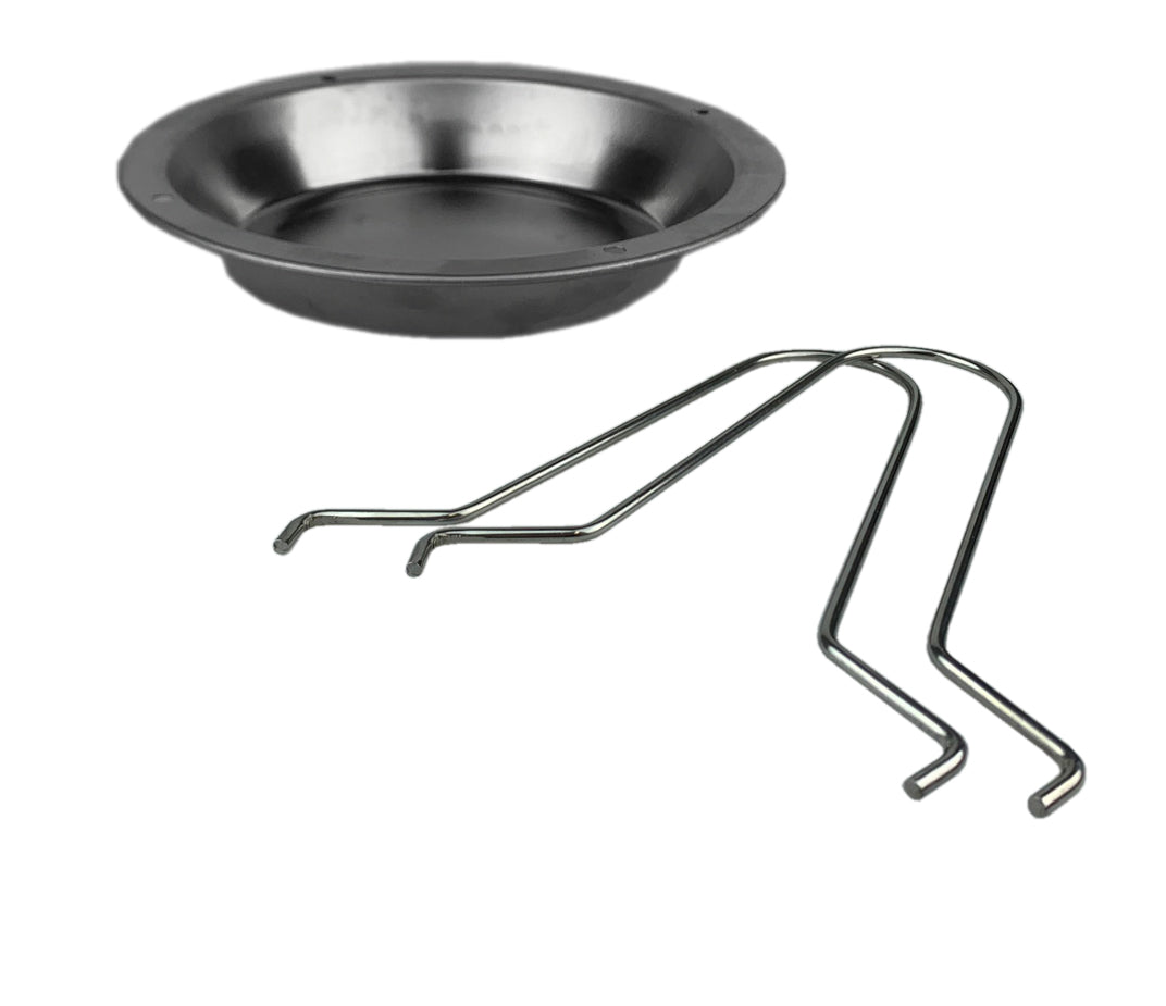 Kyllingholder med fettoppsamler rustfritt stål Grillfürst på grill