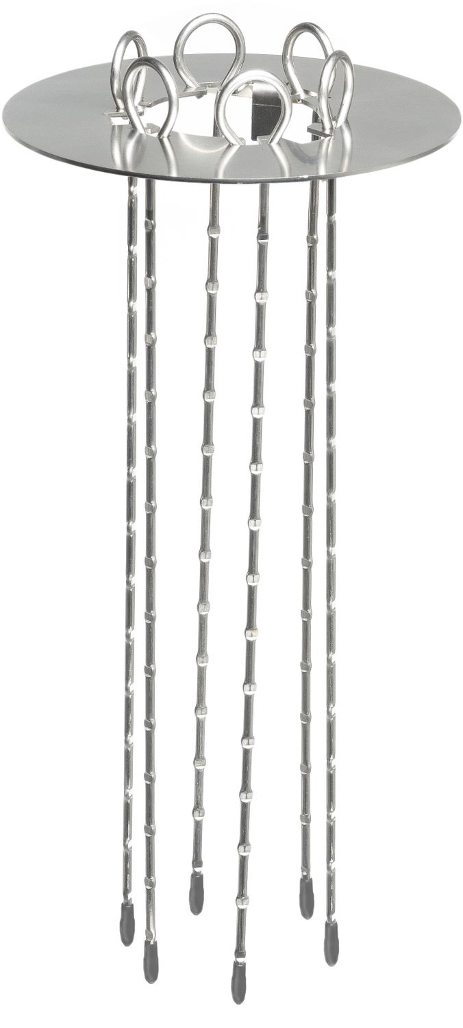 LETZQ Tandoor sett med 6 spyd rustfritt stål for Big Green Egg forfra