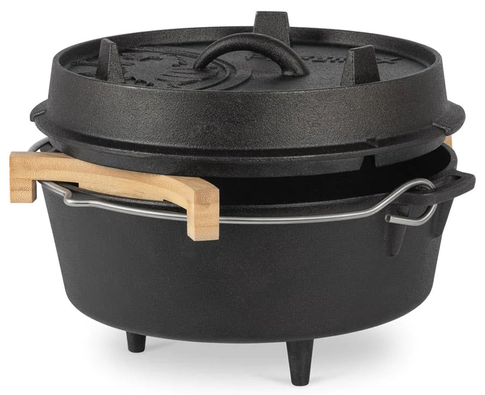 Nærbilde av Lokkavstandsholder for dutch oven bambus 2 stk - Petromax tekstur