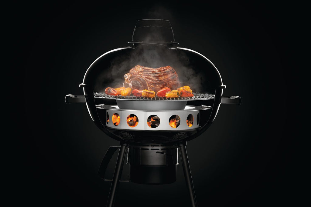 Low & Slow innsats for kulegrill 57 cm rustfritt stål Napoleon detalj