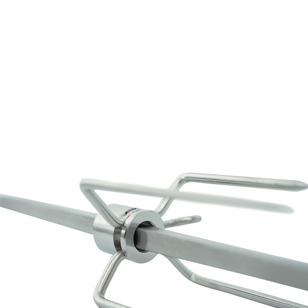 Magnetisk dreiespidd for Weber Spirit 300 fra 2019 i bruk