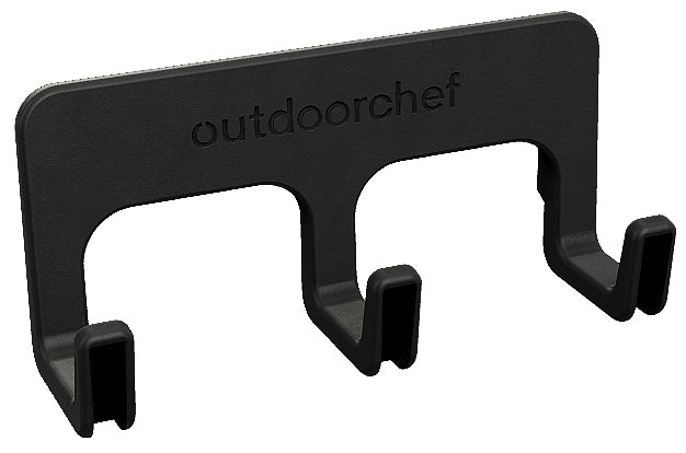 Magnetisk kroklist med 3 kroker - Outdoorchef montert på grill