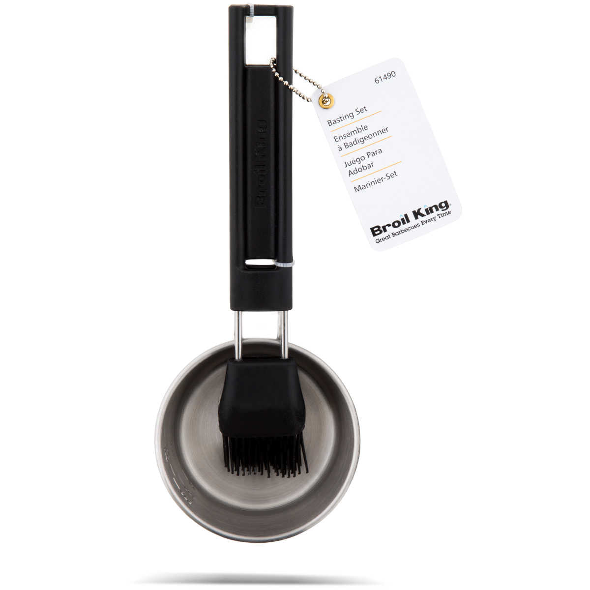 Marinersett med silikonpensel og beger - Broil King montert ved grill