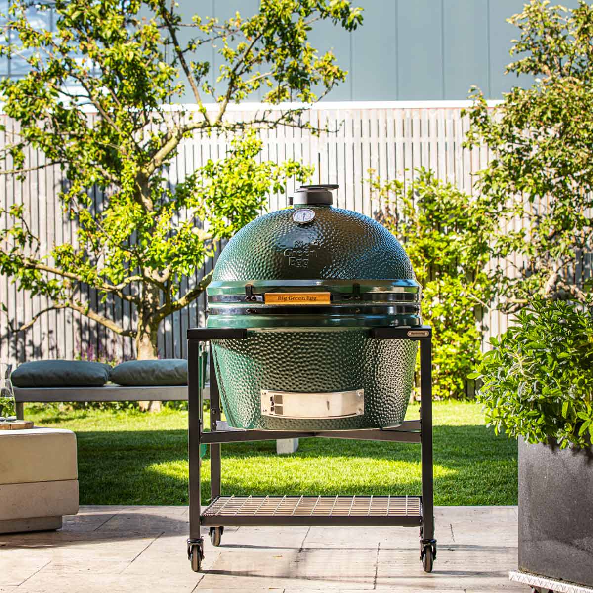 Modulært utekjøkken understell for 2XLarge - Big Green Egg bakside