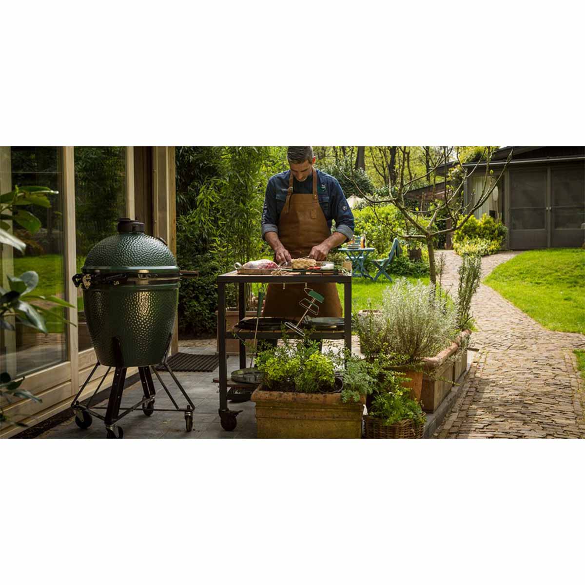 Modulært utekjøkken utvidelsesramme - Big Green Egg detalj