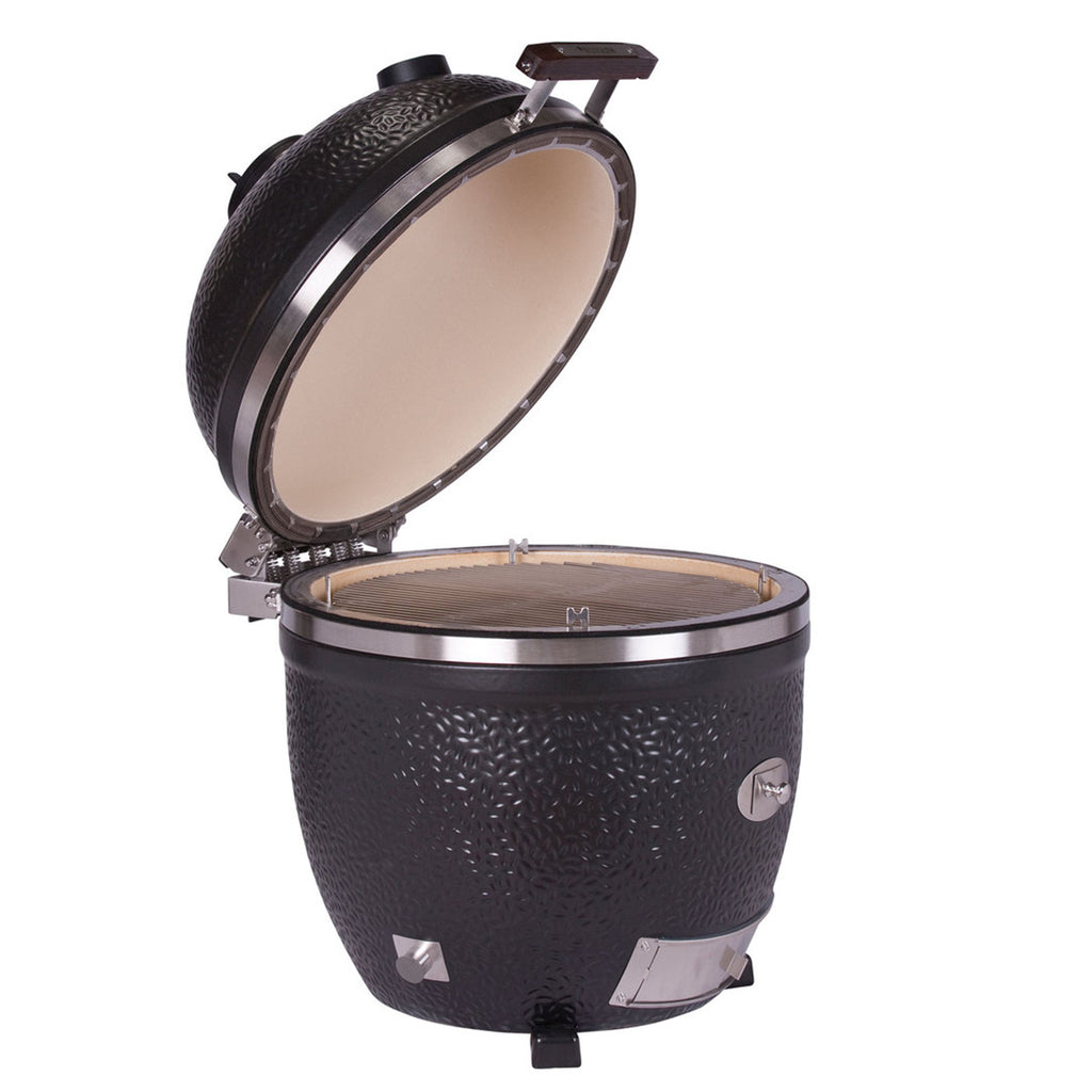 Montert keramisk grill Avantgarde LeChef uten stativ svart