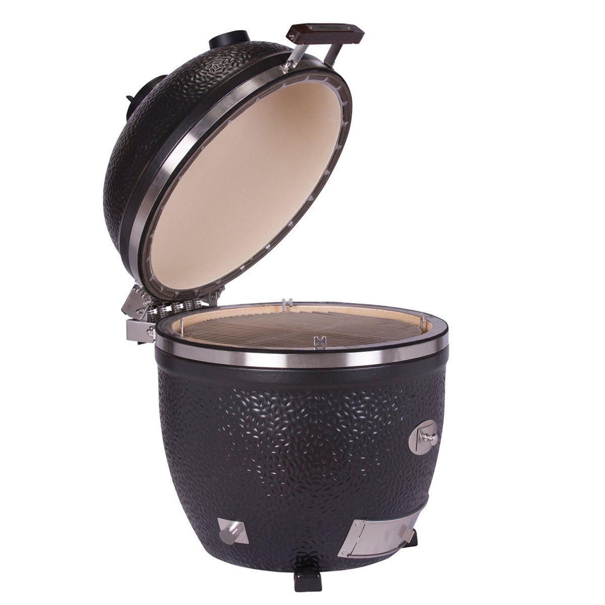 Montert keramisk grill Avantgarde LeChef uten stativ svart