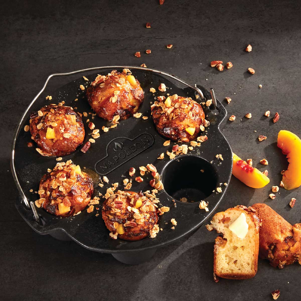 Muffinsform støpejern Ø 24 cm - Napoleon bakside